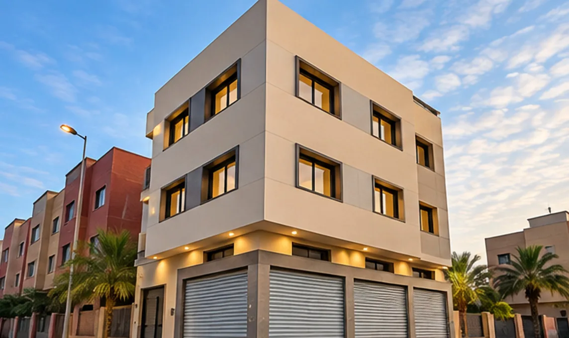 Immeuble R+2 Dar El Mourad à Marrakech, visuel 3D